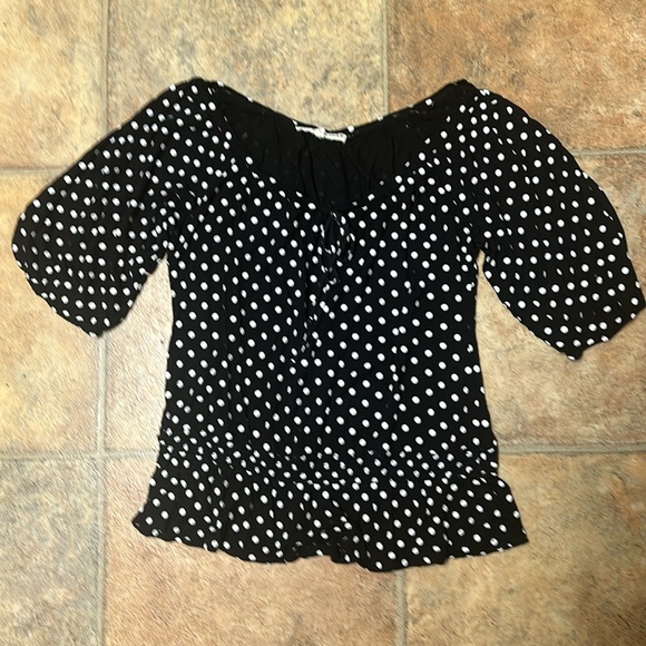 Almost Famous Polka Dot Top - Picture 6 of 8